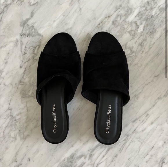 Black Suede Mules - Picture 3 of 5